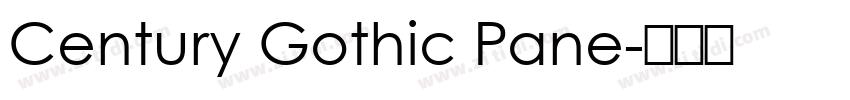 Century Gothic Pane字体转换